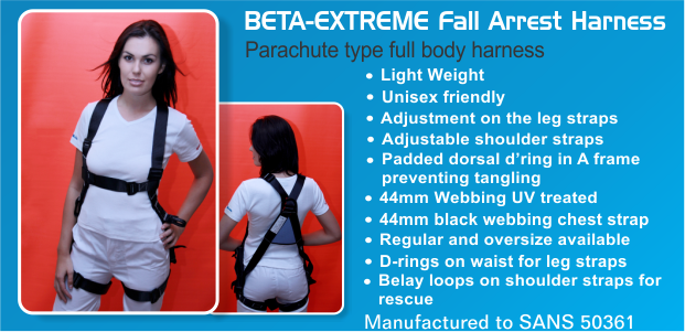 SpiderWebb BETA- Extreme fall arrest harness