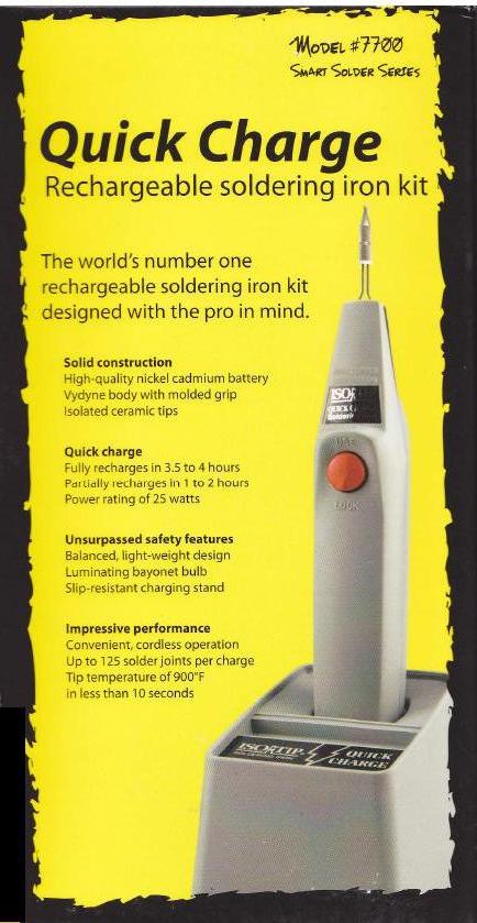 WAHL ISO-TIP Quick Charge Soldering Iron Kit - Boxed (#7700)