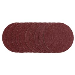 Sanding Discs, 125mm, Hook & Loop, 40G (Pack of 10)