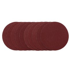 Sanding Discs, 125mm, Hook & Loop, 80G (Pack of 10)