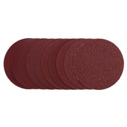 Sanding Discs, 125mm, Hook & Loop, Assorted Grit - 40G, 80G, 120G, 240G (Pack of 10)