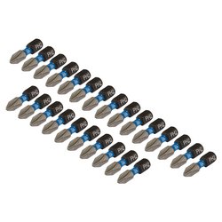 Draper Expert Cross Slot/PH Type Impact Screwdriver Bits, No.2 x 25mm, 1/4" Hex (Pack of 25)