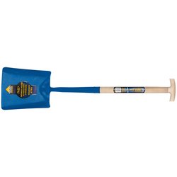 Draper Expert Contractors Square Mouth Shovel with Ash Shaft and T-Handle