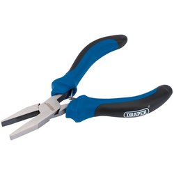 Soft Grip Flat Nose Mini Pliers, 115mm