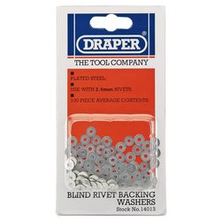 Rivet Backing Washers, 2.4mm (100 Piece)