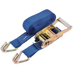 Ratchet Tie Down Strap, 6m x 38mm, 750kg