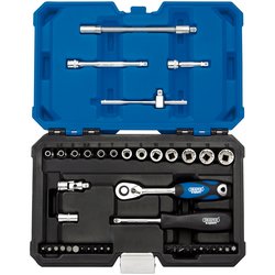 Draper Expert Multi-Drive® Metric Socket Set, 1/4" Sq. Dr. (43 Piece)