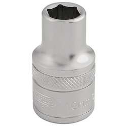 Draper Expert 6 Point Metric Socket, 1/2" Sq. Dr., 10mm