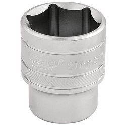 Draper Expert 6 Point Metric Socket, 1/2" Sq. Dr., 27mm