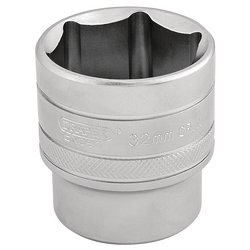 Draper Expert 6 Point Metric Socket, 1/2" Sq. Dr., 32mm