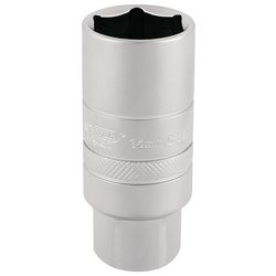 Draper Expert 14mm Thread 6 Point Satin Chrome Spark Plug Socket, 3/8" Sq. Dr., 21mm