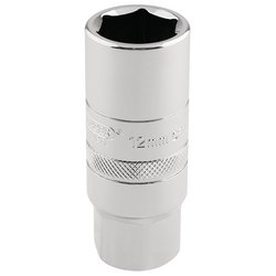Draper Expert 12mm Thread 6 Point Spark Plug Socket, 1/2" Sq. Dr., 18mm