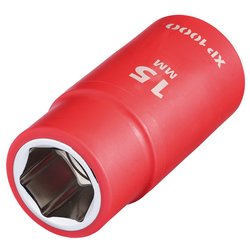 XP1000® VDE Socket, 1/2" Sq. Dr., 15mm