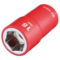 XP1000® VDE Socket, 1/2" Sq. Dr., 18mm