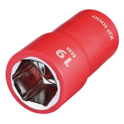 XP1000® VDE Socket, 1/2" Sq. Dr., 19mm