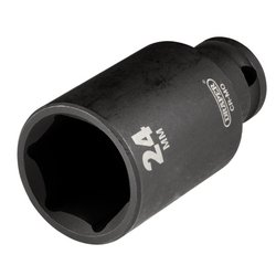 Draper HI-TORQ® Metric Deep Impact Socket, 3/8" Sq. Dr., 24mm