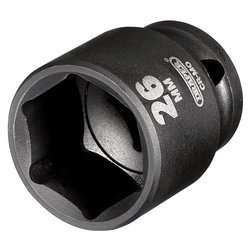 Draper Hi-TORQ® Impact Socket, 1/2" Sq. Dr., 26mm