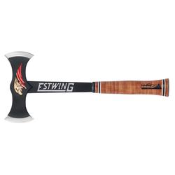 Estwing EDBA Black Eagle Double Bit Axe with Leather Grip, 17"