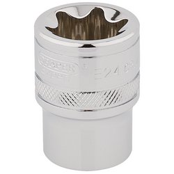Draper Expert TX-STAR® Socket, 1/2" Sq. Dr., E24