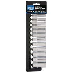 Draper Expert Multi-Drive® Deep Socket Set, 3/8" Sq. Dr. (12 Piece)