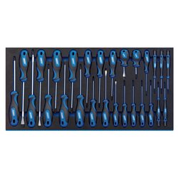 Soft Grip Screwdriver Set in Full Drawer EVA Insert Tray (27 Piece)