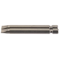 Plain Slot Insert Bit, 6.5mm, 1/4" Hex, 75mm Long (Pack of 2)