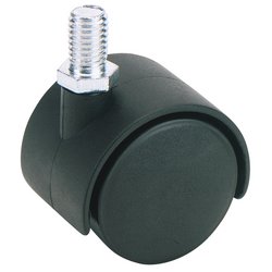 Twin Nylon Bolt Castor, 40mm Diameter, S.W.L. 25kg