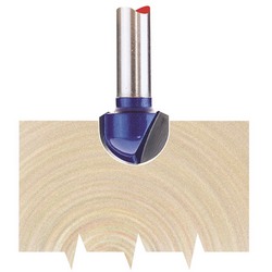 TCT Router Bit, 1/4" Core Box, 12.7 x 6.35mm Radius