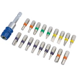 Draper Expert Coloured Screwdriver Bit Set (19 Piece)