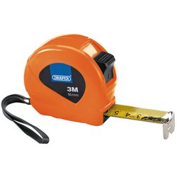 Measuring Tapes, 3m/10ft x 16mm, 3 Colours (Dispenser of 12)