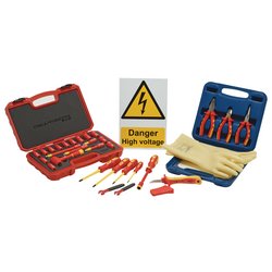 Hybrid/Electric Vehicle Hand Tool Kit with VDE Socket Set, 1/4" Sq. Dr. - Discontinued