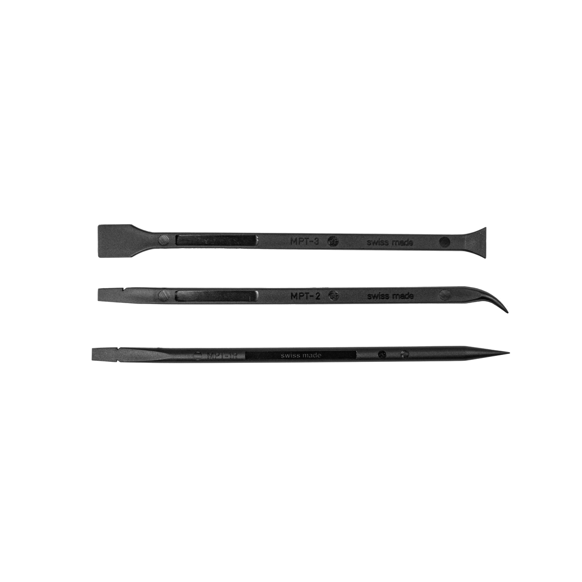 ESD Lever tool opener spatula PVDF plastic 3 tlg