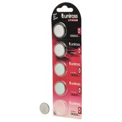 Uniross Lithium Coin Cell CR2025 Batteries (Pack of 5)