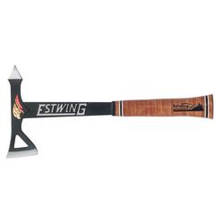 Estwing ETA Black Eagle Tomahawk Axe with Leather Grip, 16"