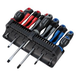 Screwdriver Set with Wall Mountable Rack (37 Piece)