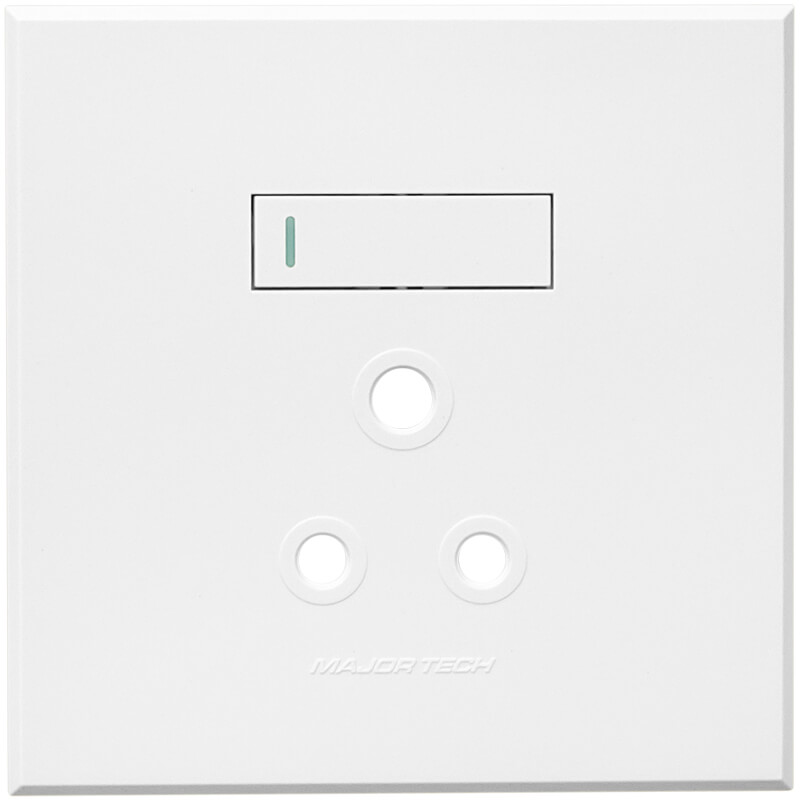 Single RSA Socket Cover Plates - White