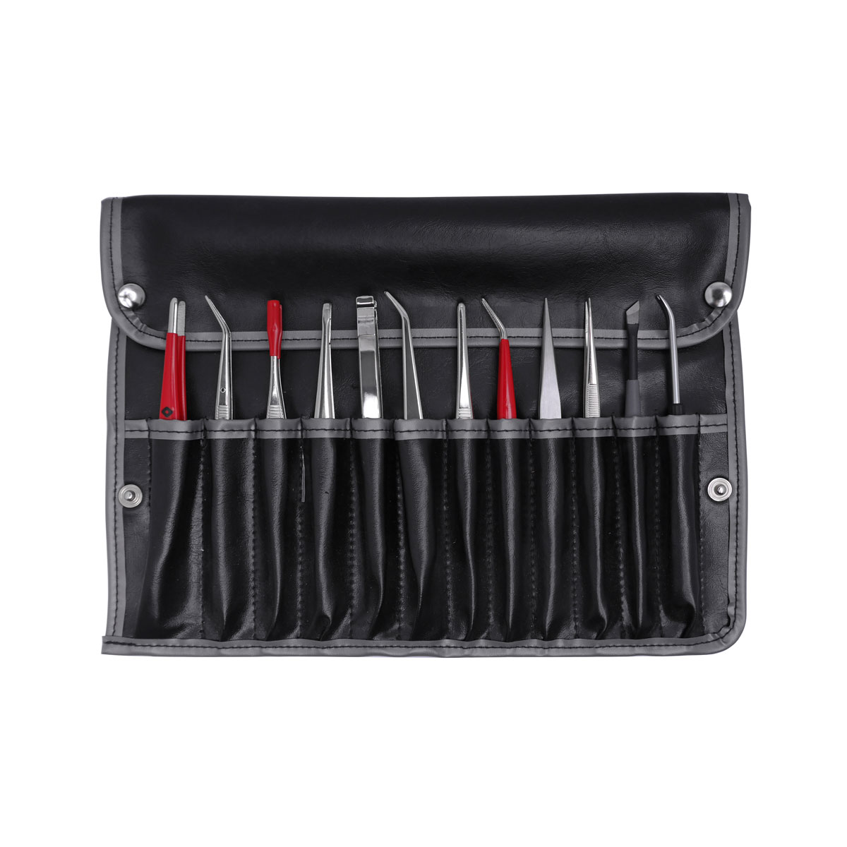 Universal tweezers set 12 pcs