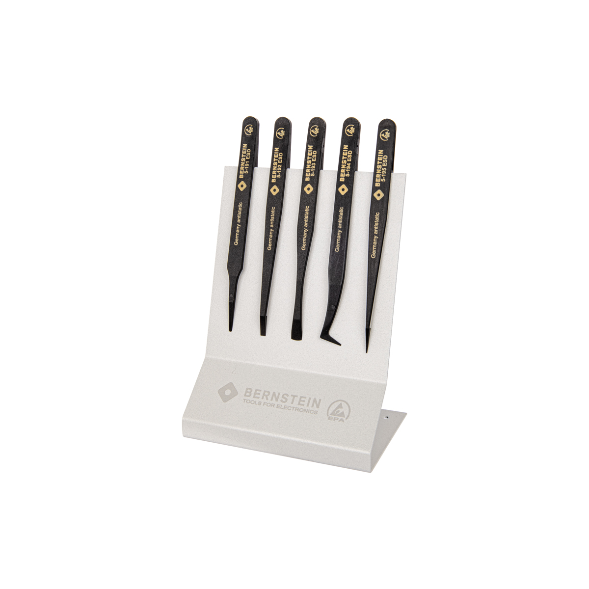 ESD plastic tweezers set 5 pcs