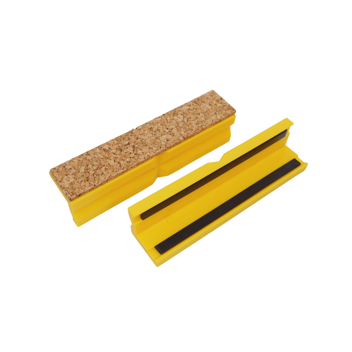 Protective jaws cork/plastic 125mm yellow 1 pair consisting of two jaws