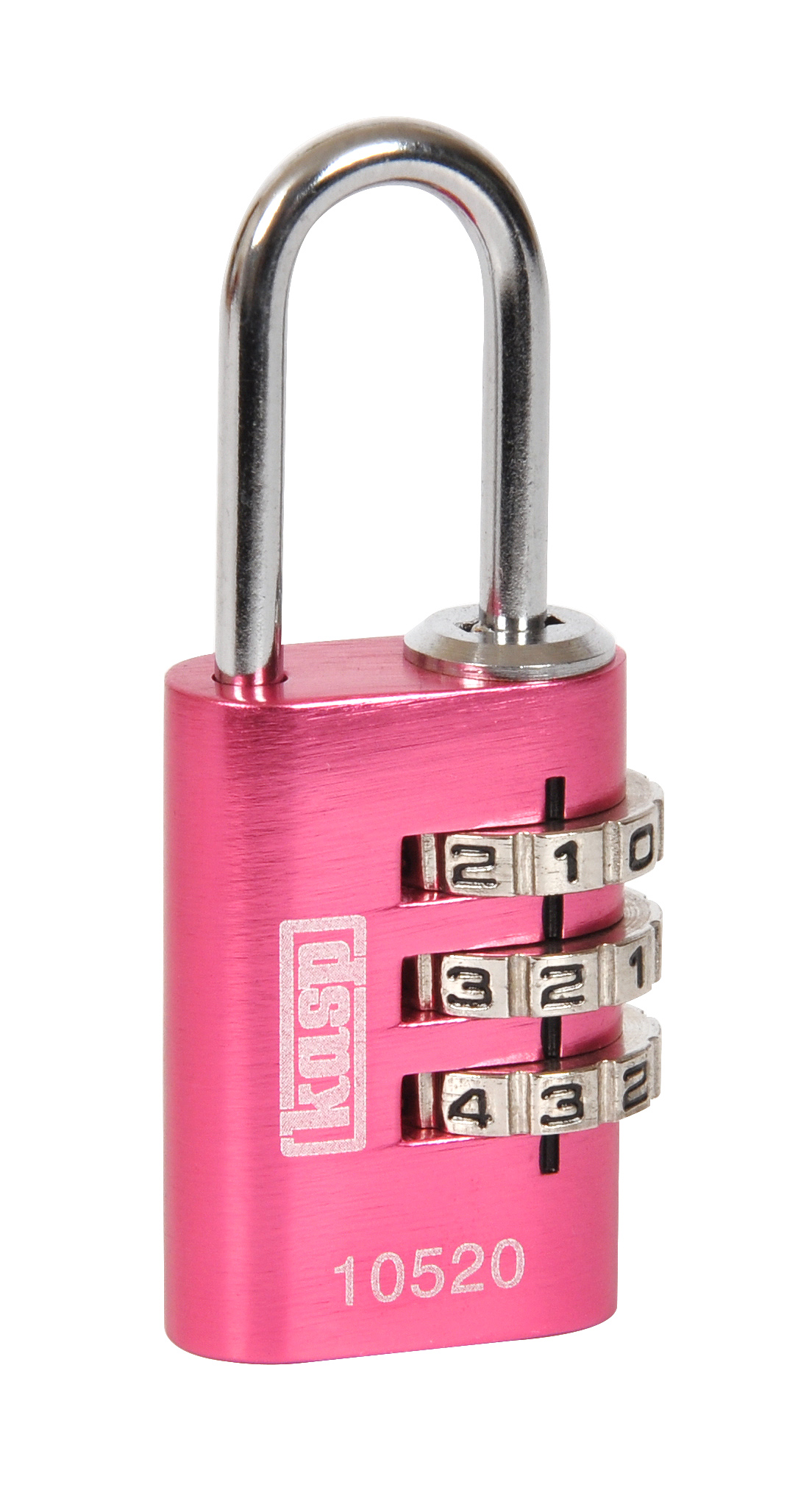 Aluminium Combination Padlock 20mm Pink