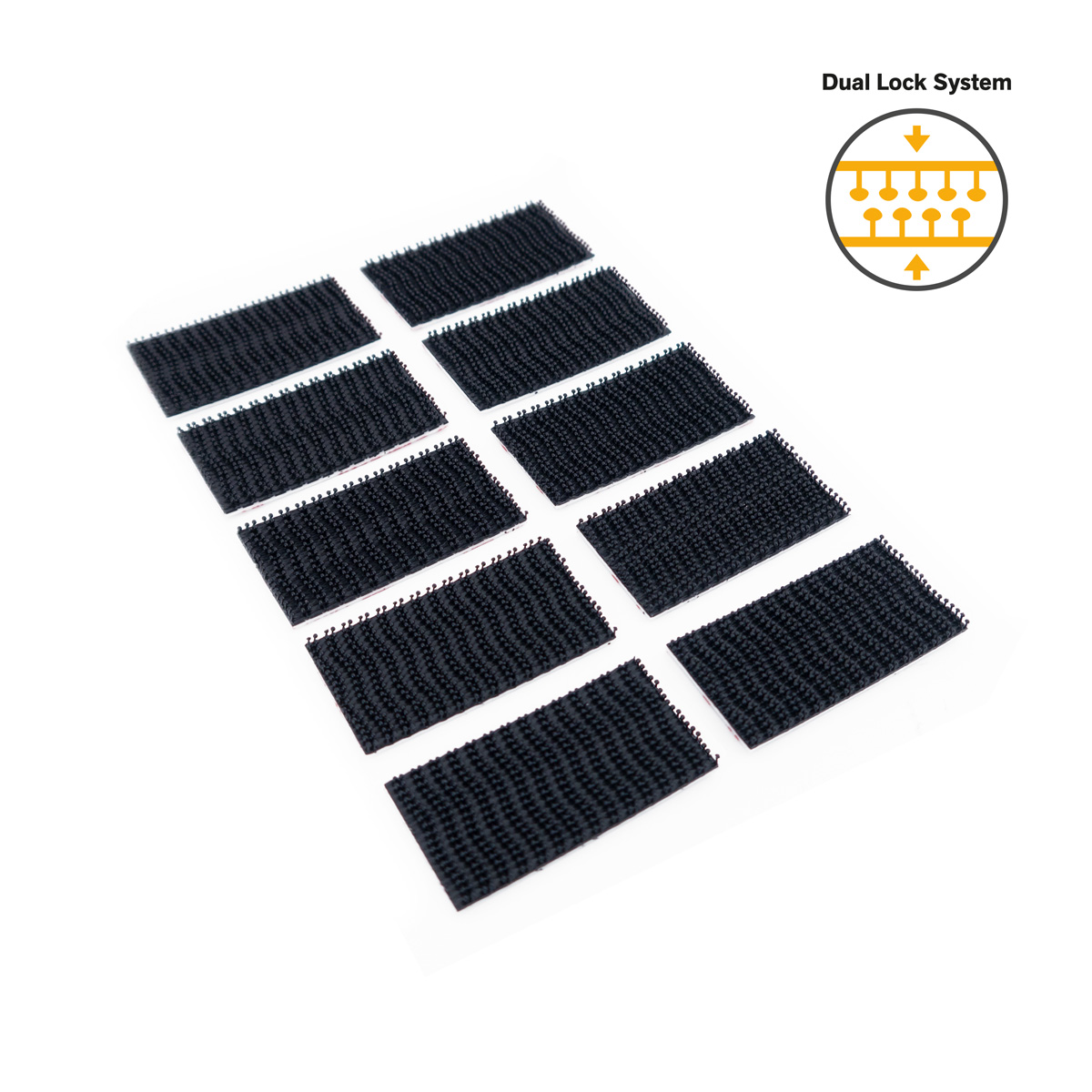 Velcro Dual Lock snap fastener, self-adhesive 50x25mm (PU10)