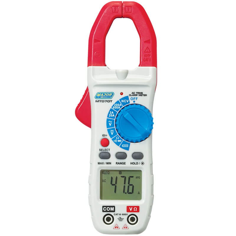 True RMS 600A AC Clamp Meter