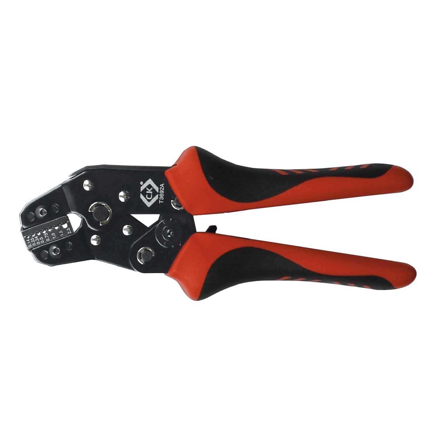 CK  Ratchet Crimping Pliers For Bootlace Ferrules 0.14 - 2.5mm