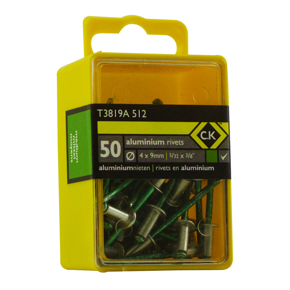 CK  Pop Rivets Aluminium 3.8x9mm Box of 50