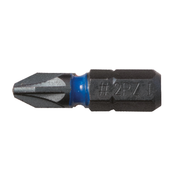 CK  Blue Steel Impact Screwdriver Bit 25mm PZ3