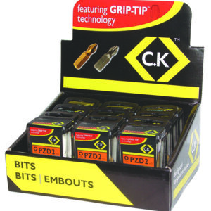 CK  Screwdriver Bit PZD2 TIN Counter Box Of 12x15