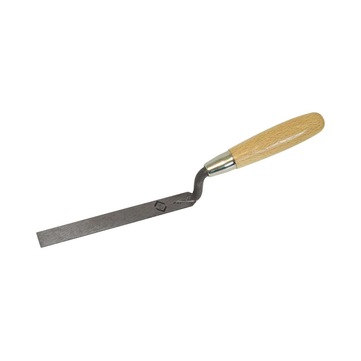CK  Finger Trowel Flat Carbon Steel Wood Handle 10x175mm
