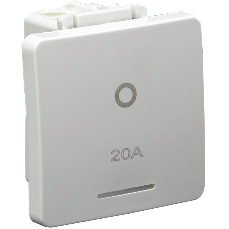 20A Double Pole Switch (2 Module) - White