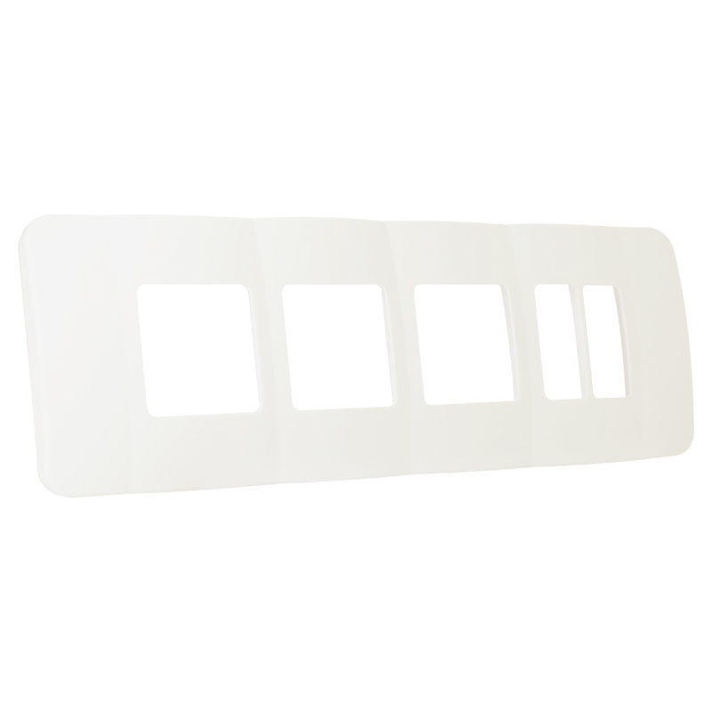 Three Double Module, Two Single Module Vertical Cover Plate