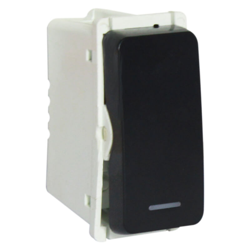 Bell Press Switch (1 Module) - Black